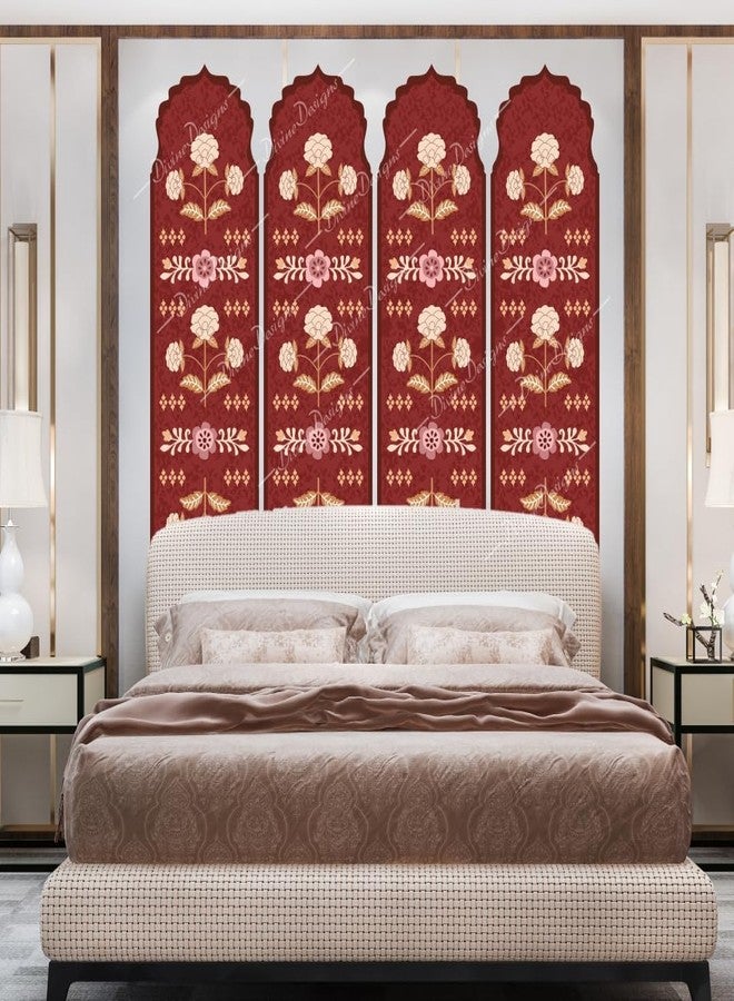 DivineDesigns ملصق حائط ذاتي اللصق من الفينيل PVC بتصميم قوس مغولي من DivineDesigns لتزيين المنزل/غرفة المعيشة (متعدد الألوان) - Image 4